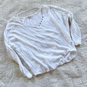 Free People White Long Sleeve size S
